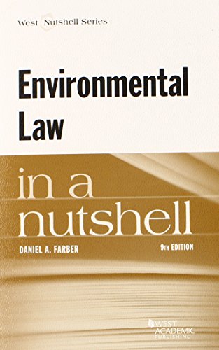 environmental law in a nutshell 9th edition daniel a farber 0314290303, 9780314290304