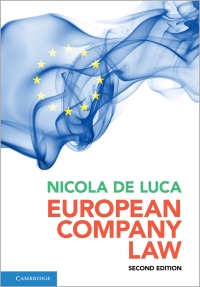 european company law 2nd edition nicola de luca 1108843522, 9781108843522