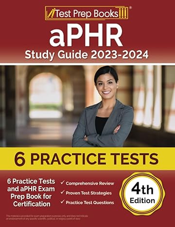aphr study guide 2023 2024 6 practice tests and aphr exam prep book for certification 1st edition joshua