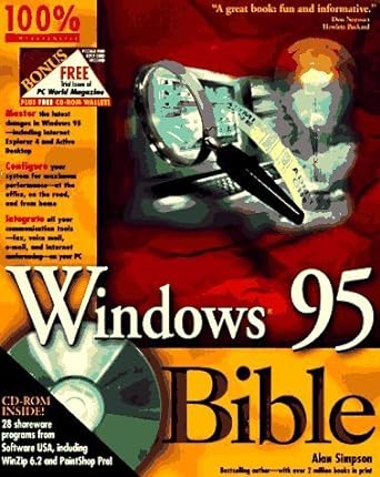 windows 95 bible 1st edition alan simpson 0764530690, 978-0764530692
