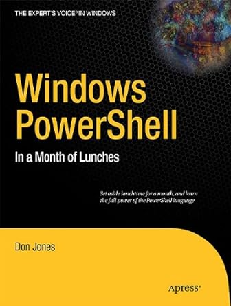 windows powershell in a month of lunches 1st edition don jones 1430233214, 978-1430233213