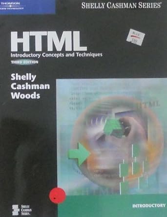 html introductory concepts and techniques 3rd edition gary b shelly ,thomas j cashman ,denise m woods