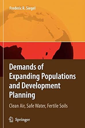 demands of expanding populations and development planning clean air safe water fertile soils 1st edition