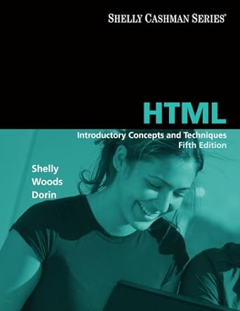 html introductory concepts and techniques 5th edition gary b shelly ,denise m woods 1423927206, 978-1423927204