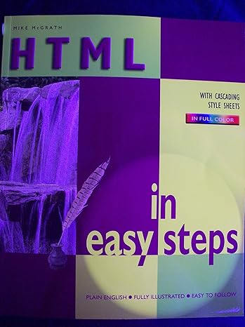 html in easy steps 1st edition mike mcgrath 0760747792, 978-0760747797