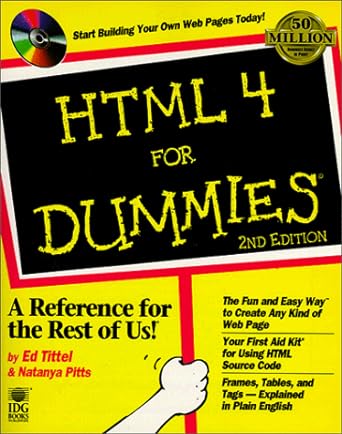 html 4 for dummies 2nd edition ed tittle ,natanya pitts 0764505726, 978-0764505720