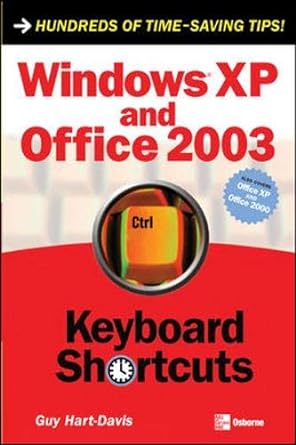 windows xp and office 2003 keyboard shortcuts 1st edition guy hart davis 0072255005, 978-0072255003