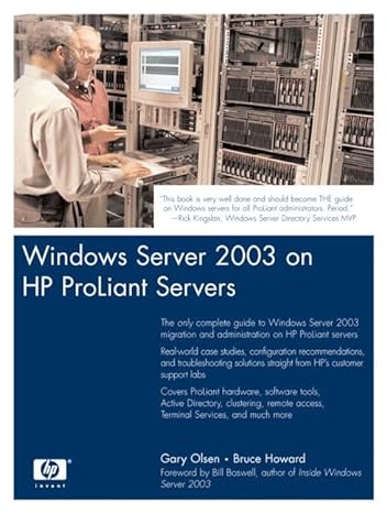 windows server 2003 on hp proliant servers 1st edition bruce howard ,bruce olsen 0131467581, 978-0131467583