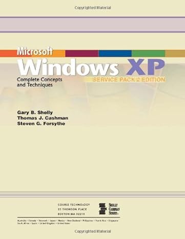 microsoft windows xp complete concepts and techniques 2nd edition gary b shelly ,thomas j cashman ,steven g