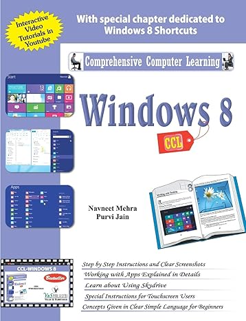 comprehensive computer learning windows 8 1st edition navneet mehra, purvi jain 9350570521, 978-9350570524