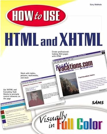 how to use html and xhtml 1st edition ams 0877788359, 978-0877788355