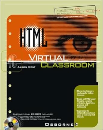 html virtual classroom 1st edition robert c fuller 0072192569, 978-0072192568