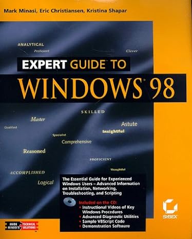 expert guide to windows 98 1st edition kristina shapar ,eric christiansen ,mark minasi b00007fye9