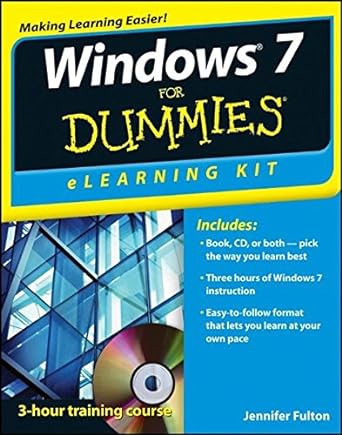 windows 7 dummies for elearning kit 1st edition jennifer fulton 1118031598, 978-1118031599