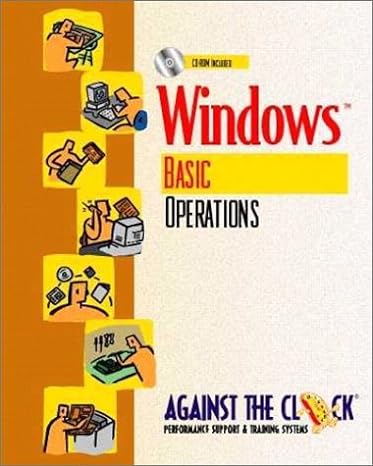 windows basic operations 1st edition against the clock 0130812404, 978-0130812407