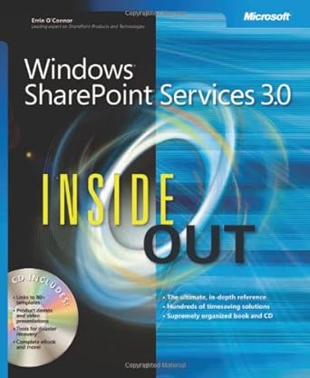 windows sharepoint services 3 0 inside out 1st edition errin o'connor 0735623236, 978-0735623231
