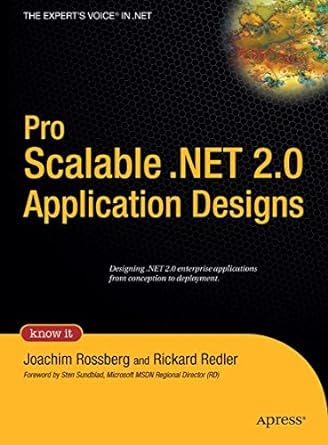 pro scalable net 2.0 application designs 1st  edition joachim rossberg ,rickard redler 1590595416,