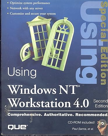 using windows nt workstation 4 0 comprehensive authoritative recommended 2nd edition paul sanna ,john enck