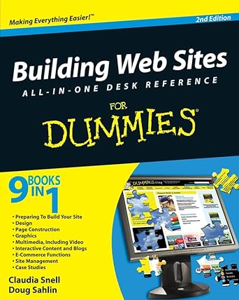 building web sites all in one desk refere for dummies 2nd edition claudia snell ,doug sahlin 0470385413,