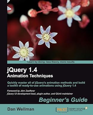 jquery 1.4 animation techniques beginners guide 1st edition dan wellman 1849513309, 978-1849513302