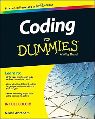 coding for dummies 1st edition nikhil abraham 1118951301, 978-1118951309