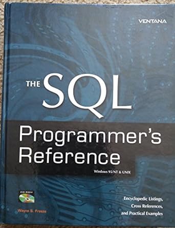 the sql programmers reference windows 95/nt and unix 1st edition wayne s freeze 1566047609, 978-1566047609