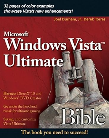 microsoft windows vista ultimate bible 1st edition joel durham jr ,derek torres 0470097132, 978-0470097137