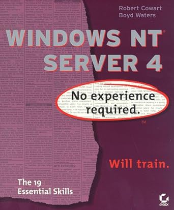 windows nt server 4 no experience required 1st edition robert cowart ,boyd waters 0782120814, 978-0782120813