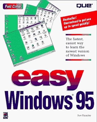 easy windows 95 1st edition sue plumley 1565299892, 978-1565299894