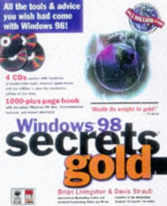 windows 98 secrets gold 1st edition brian livingston ,davis straub 0764532073, 978-0764532078