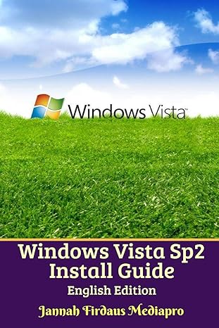 windows vista sp2 install guide english edition 1st edition jannah firdaus mediapro 0368142809, 978-0368142802