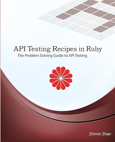 api testing recipes in ruby the problem solving guide to api testing 1st edition zhimin zhan 1537344781,