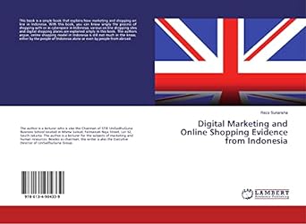 digital marketing and online shopping evidence from indonesia 1st edition reza suriansha 6134904333,