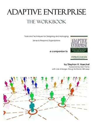 adaptive enterprise the workbook 1st edition stephan h haeckel 1535437944, 978-1535437943