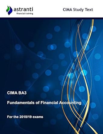 cima ba3 fundamentals of financial accounting study text 1st edition astranti financial training 1973706954,