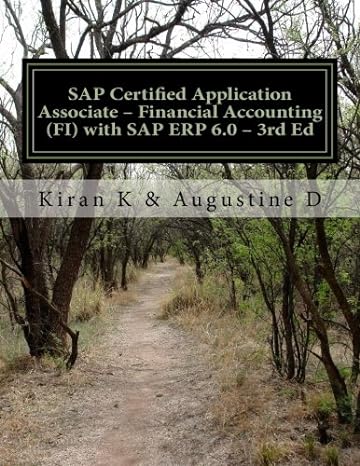 sap certified application associate financial accounting with sap erp 6 0 1st edition kiran k ,augustine d