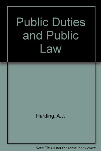 public duties and public law 1st edition andrew j harding 0198256078, 9780198256076