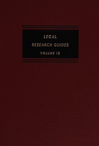 legal research guides volume 12 1st edition michael n. schmitt 0899417744, 9780899417745