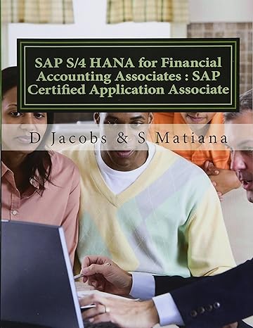 sap s/4 hana for financial accounting associates sap certified application associate 1st edition d jacobs ,s