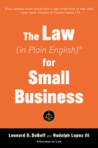 the law  for small business 6th edition leonard d. duboff, rudolph lopez 1621538214, 978-1621538219