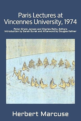paris lectures at vincennes university 1974 peter erwin jansen and charles reitz editors introduction by