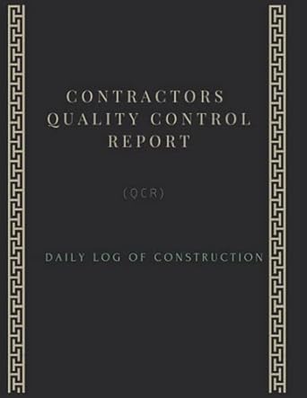 contractors quality control report 1st edition jamal el attar 979-8531224446