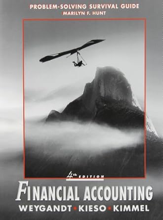 financial accounting self study problems/solutions book 4th edition jerry j. weygandt, donald e. kieso, paul