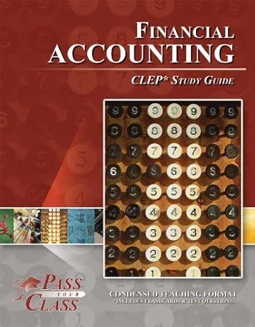 clep financial accounting study guide 1st edition passyourclass 1614330115, 978-1614330110