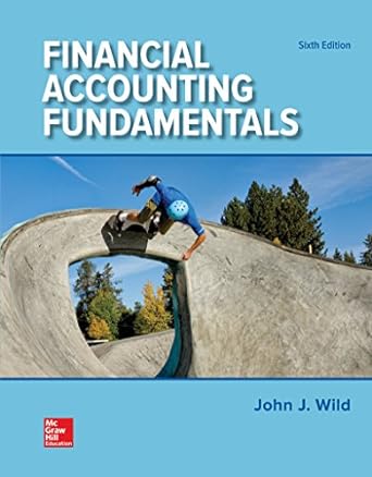 loose leaf for financial accounting fundamentals 6th edition john wild, ken shaw, barbara chiappetta
