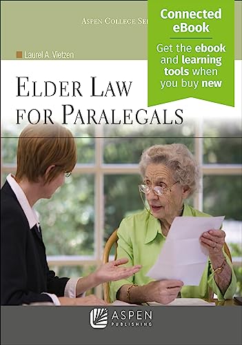 elder law for paralegals 1st edition laurel a. vietzen 0735508674, 9780735508675