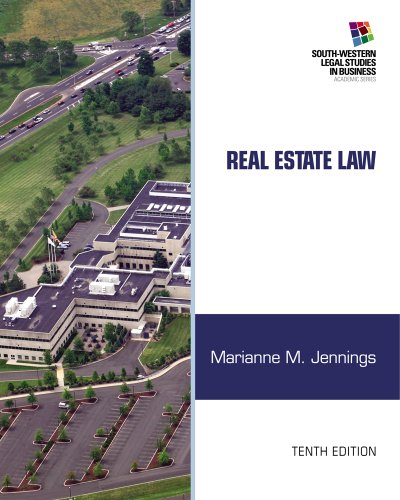 real estate law 10th edition marianne m jennings 1133586554, 9781133586555