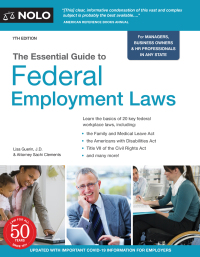 the essential guide to federal employment laws 7th edition lisa guerin, sachi barreiro 1413329799,