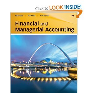 financial and managerial accounting 9th  edition bycrosson 9th edition crosson b00650olze