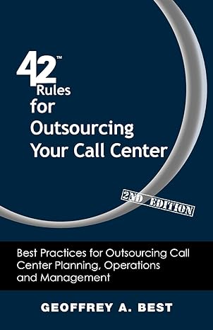 42 Rules For Outsourcing Your Call Center Best Practices For Outsourcing Call Center Planning Operations And Management